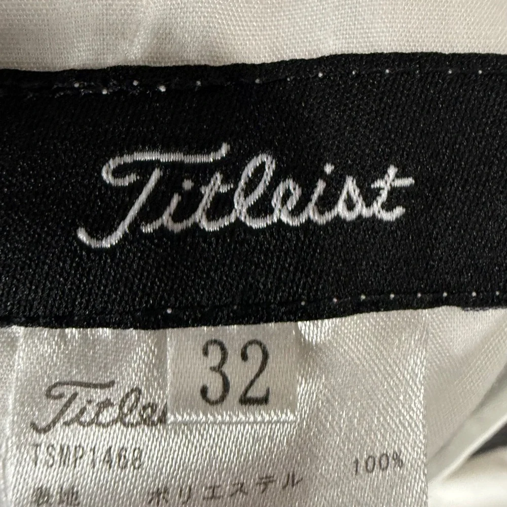 Titleist Mens Golf Pants 32x32 White Straight Leg Performance Stretch Athletic